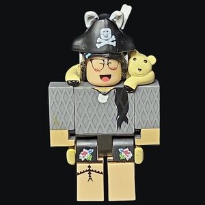 Roblox Celebrity Collection Series 1 Mini "Bloggin" Pirate Figure With Bear